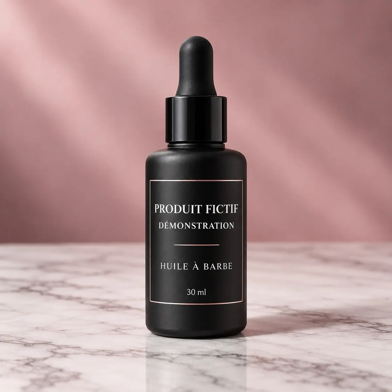 Produit fictif de démonstration, Huile à barbe